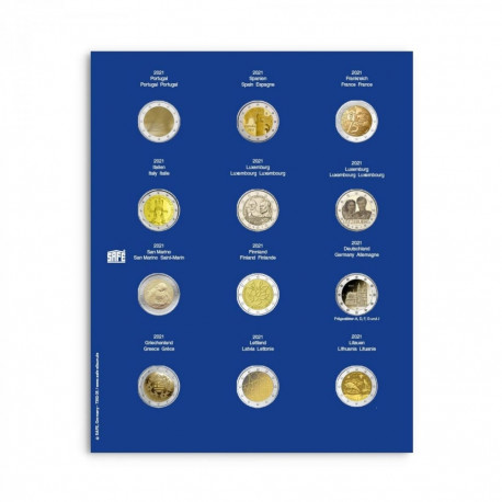 SAFE TOPset album kapslis 2€ müntidele lisaleht - 35