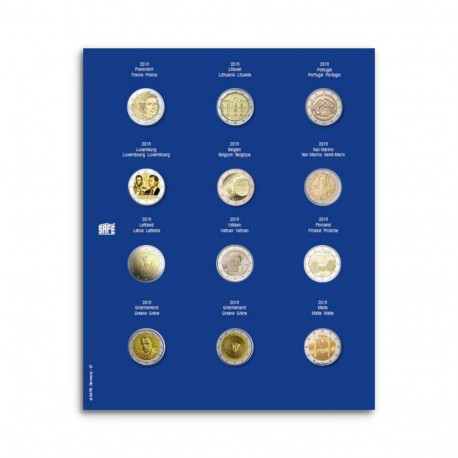 SAFE TOPset album kapslis 2€ müntidele lisaleht - 26