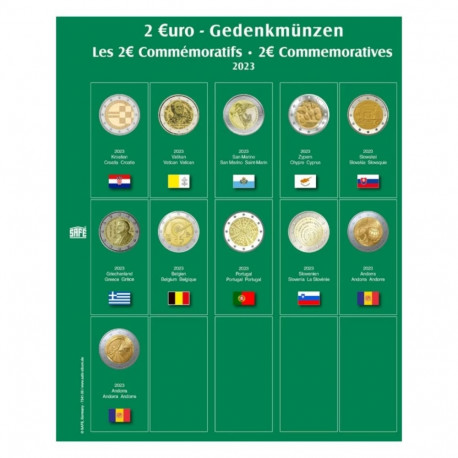 SAFE Premium mündialbum 2€ lisalehed - 37