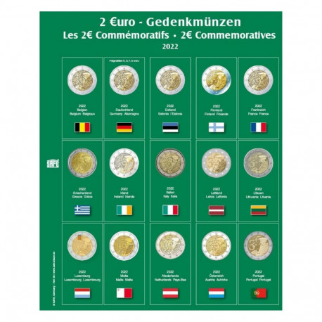 SAFE Premium mündialbum 2€ lisalehed - 30