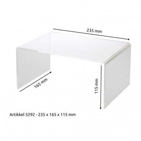SAFE Plastikust esitlusalus läbipaistev - SUUR