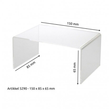 SAFE Plastikust esitlusalus läbipaistev - VÄIKE