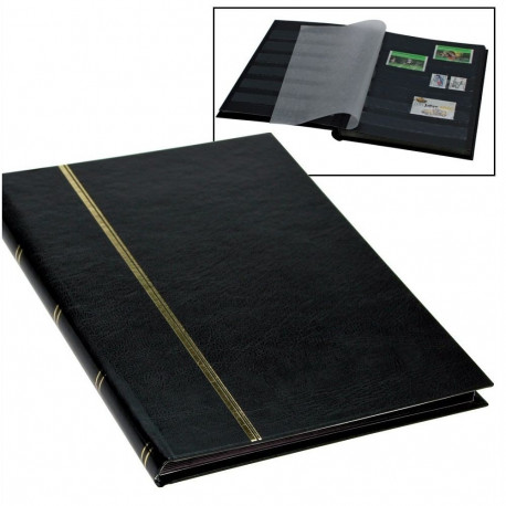 SAFE Raamatuformaadis margialbum 16 lk tume leht - must