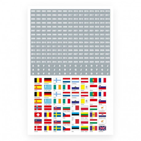 SAFE Kleebisleht euroala riigilippudega