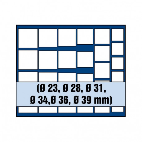 SAFE Väike sahtel erineva läbimõõduga müntidele