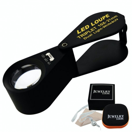 VILK Juveliiriluup LED ja UV valgusega - 10x