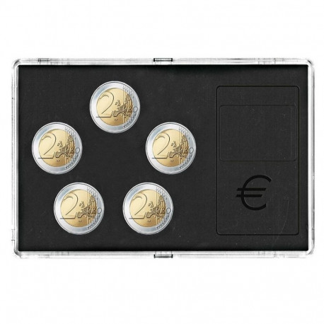 SAFE Akrüülist mündiraam euromüntidele - 2€ MÜNTIDEDLE
