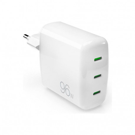 Vooluadapter Puro GaN 96W 3xUSB-C, White