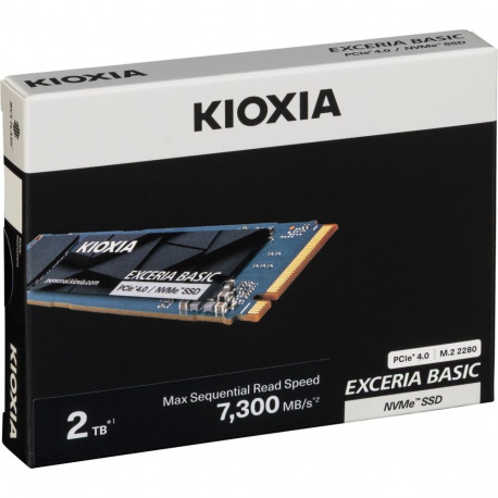 KIOXIA EXCERIA BASIC NVMe    2TB M.2 2280 PCIe 4.0   LSF10Z002TG8