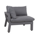 Modular sofa FLUFFY corner section, grey
