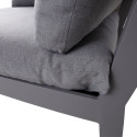 Modular sofa FLUFFY corner section, grey