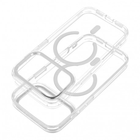 Case FRAME CLEAR HYBRID MAG COVER compatible with MagSafe for IPHONE 17 Air transparent