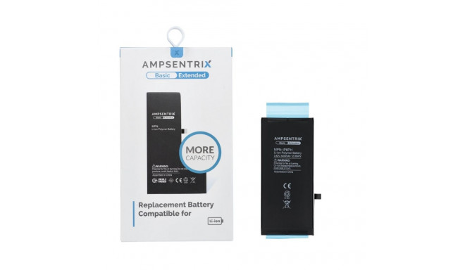 AmpSentrix Basic battery for iPhone 8 Plus (high capacity 3400 mAh)