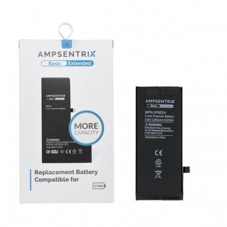 AmpSentrix Basic battery for iPhone SE 2020 (high capacity 2250 mAh)