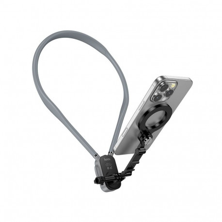 Neck magnetic phone holder Hoco K31 black gray
