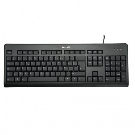 TERRA Keyboard 1500 Corded [FR] USB black/noir Copilot AZERTY, 105 Tasten, kabelgebunden, 1,80m