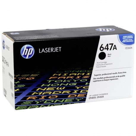 Toner HP 647A / CE260A Black