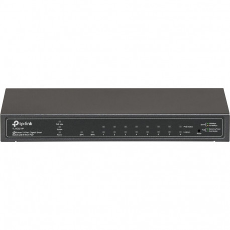 TP-LINK Switch SG2210P 8xGBit/2xSFP Managed PoE+ (53W)