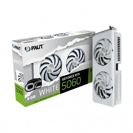GeForce graafikakaart RTX 5060 OC 8GB GDDR7 128bit 3DP/HDMI, valge