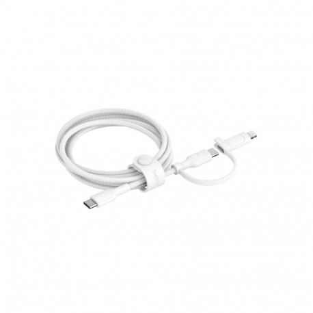 2-in-1 USB-C and LTG 1.5m white