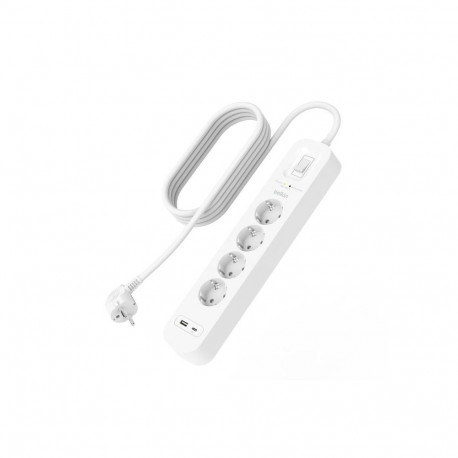SurgePlus 4x schuko 1xUSB-A 1xUSB-C 525J 2m