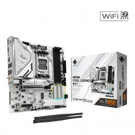 Motherboard B850M STEEL LEGEND WIFI AM5 4DDR5 HDMI/DP mATX