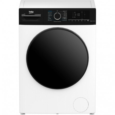The Beko BMM5DFO5741WPB is a slim front-loading washer-dryer designed for spaces wh