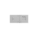 Rack wall mount 19" 4U 497x400/240 gray