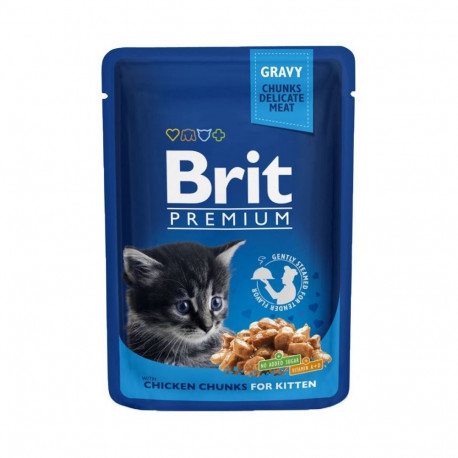 Wet Cat Food - Brit Premium Chicken 100g Gold