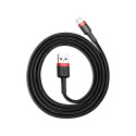 USB Cable - Baseus 1.5a 2m Black/red