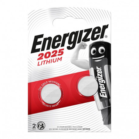 Battery - Energizer CR2025 3V Lithium 2pcs