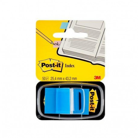 Office Supplies - 3M Post-it Index 680-2 44 Blue Strips