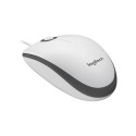 Computer Mouse Logitech M100 Wired USB Ambidextrous White