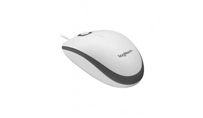 Computer Mouse Logitech M100 Wired USB Ambidextrous White