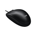 Computer Mouse - Logitech M100 Wired Optical USB for Windows, macOS, Linux, Chrome OS - Black