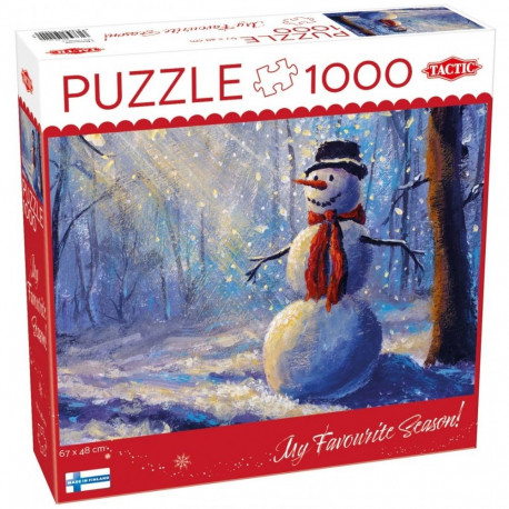 Puzzle 1000 osa õnnelik lumemees
