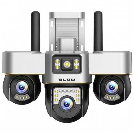 78-669# blow wifi 3 objektiiviga pööratav 6mp v-bp36 must kaamera