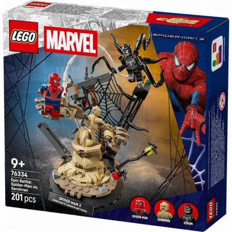 Klocki super heroes 76334 eepiline lahing: Spider-Man vs Sandman