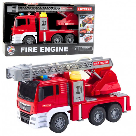 tuletõrjeauto tõstukiga tuletõrje veepump tuled helid