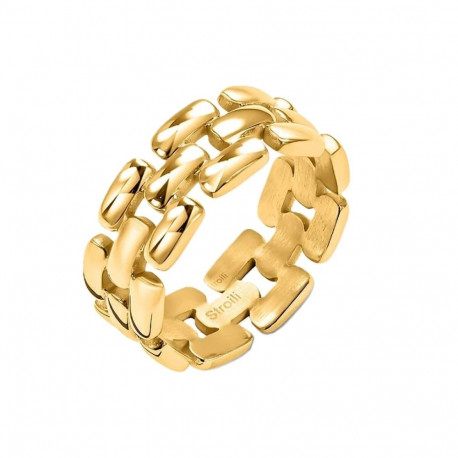 Ladies' Ring Stroili 1694716 Golden