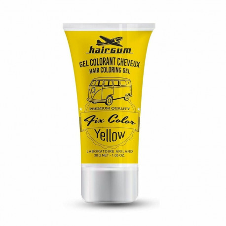 Mittepüsiv värv Hairgum Fix Color Kollane 30 ml Stiliseerimisgeel