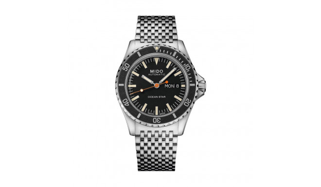 Meeste Kell Mido M026-830-11-051-00 Must Hõbedane