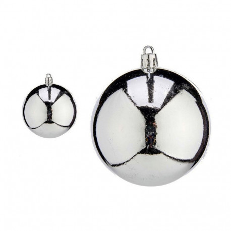 Kuuseehted Krist+ K1912475-3 Hõbedane Plastmass Ø 8 cm 16 Ühikut