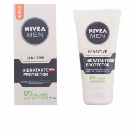 Hydrating Facial Cream Nivea Men Sensitive Spf 15 75 ml