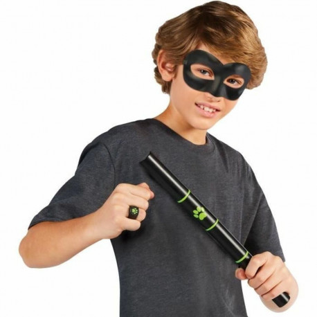 Costume for Children Miraculous: Tales of Ladybug & Cat Noir Transformation Set - Cat Noir 4 Pieces 