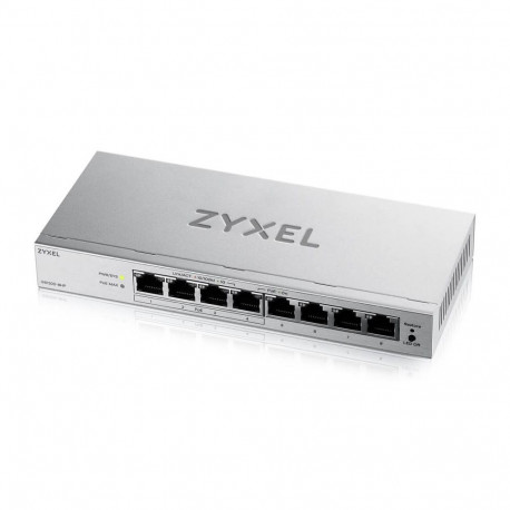 Zyxel GS1200-8HPV3 hall hallatav L2 gigabit ethernet (10/100/1000) toitega üle etherneti (PoE) lauas