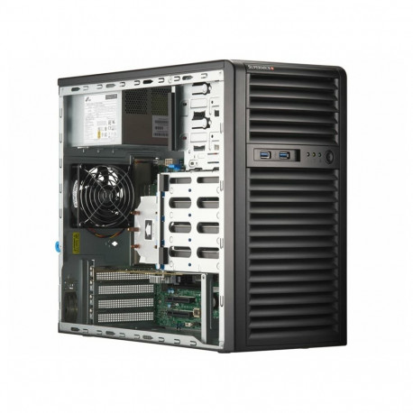 Supermicro SYS-531R-I PC/workstation barebone Mini-Tower Black Intel C262