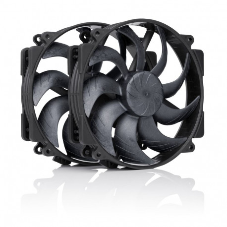 NF-A14x25r G2 PWM Sx2-PP chromax.black - dual fan set, black