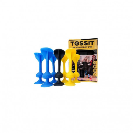 Dart mäng silikoonist iminappadega TOSSIT stardikomplekt – sinine ja kollane