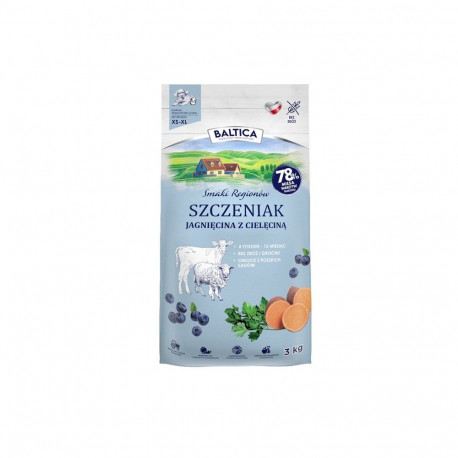 BALTICA Smaki regionów Junior Lamb with veal - dry dog food - 3kg